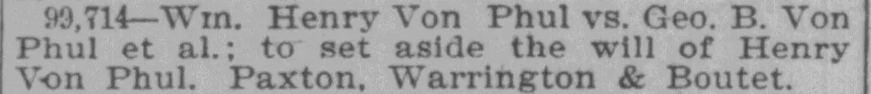 Historical newspaper clipping showing compound surname and abbreviated first name variations for genealogy and newspaper search strategies