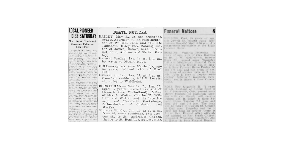 What’s the Difference Between an Obituary, Funeral Notice, and Death Notice?
