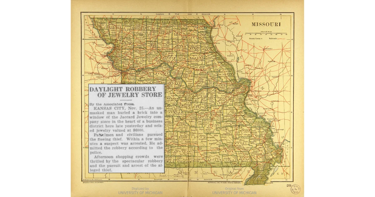 Finding Crime Reports in 1920s Missouri Newspapers: A Step-by-Step Guide