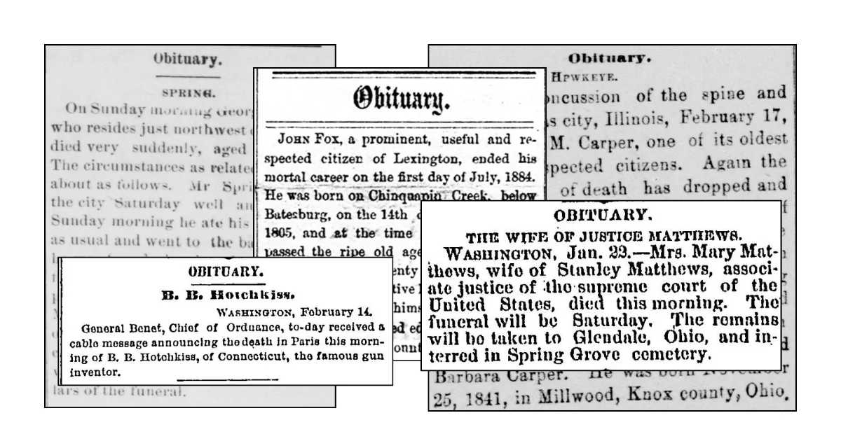 Can’t Find an Obituary on Newspapers.com? 5 Places to Look Next