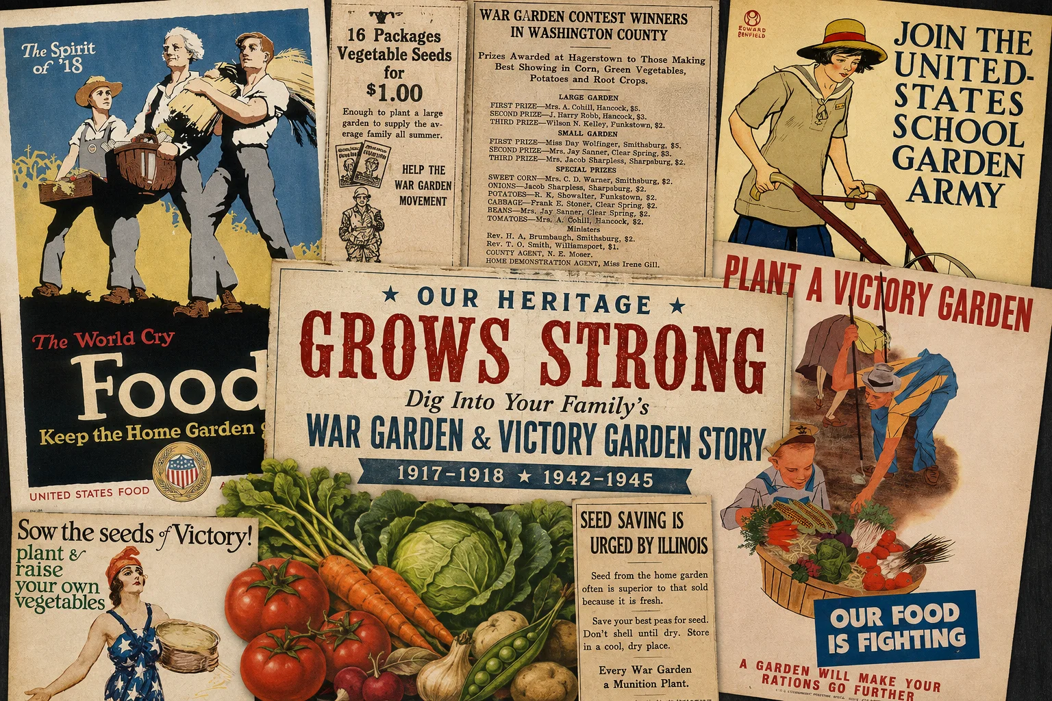 War Gardens and Victory Gardens: Family History in Old Newspapers