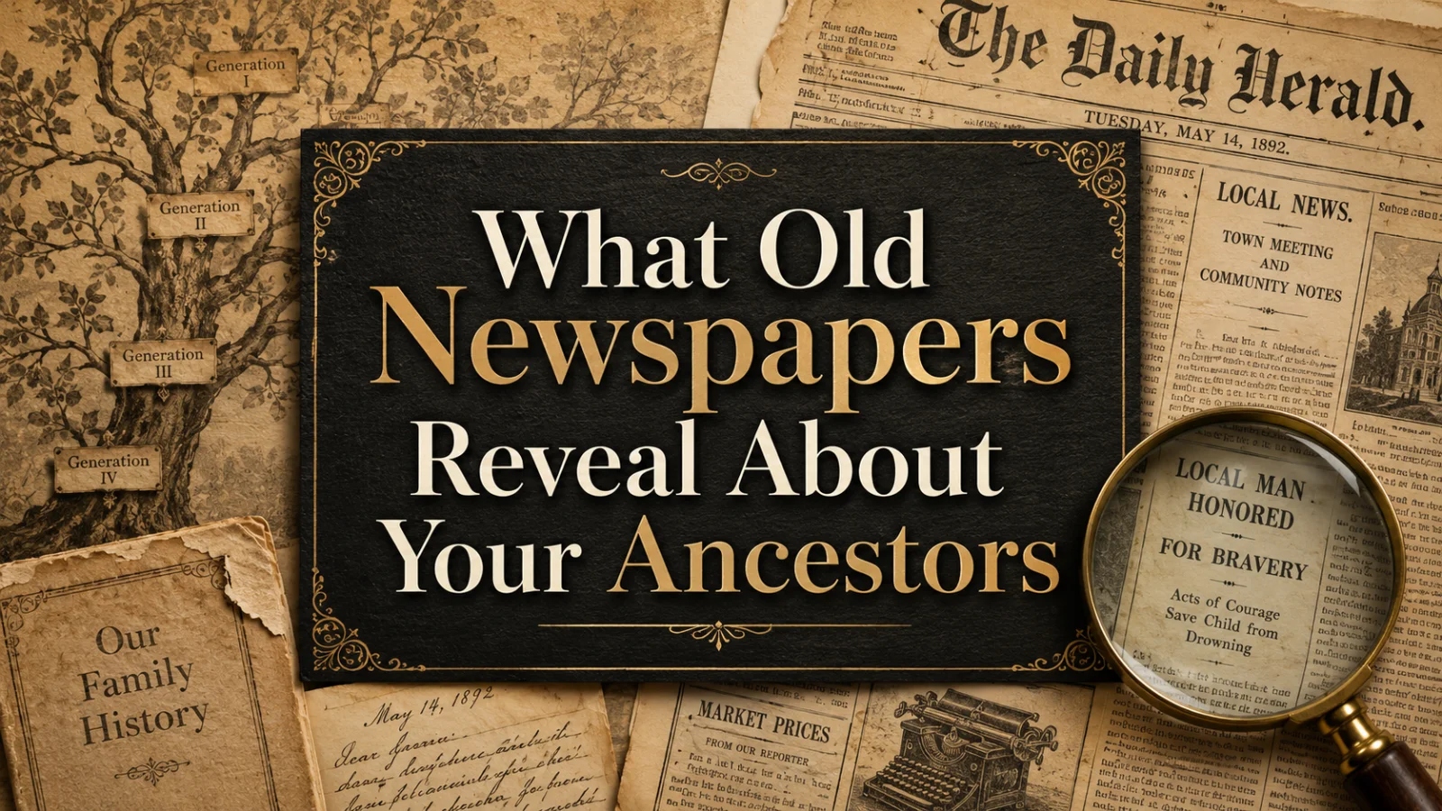 What Old Newspapers Reveal About Your Ancestors' Everyday Lives