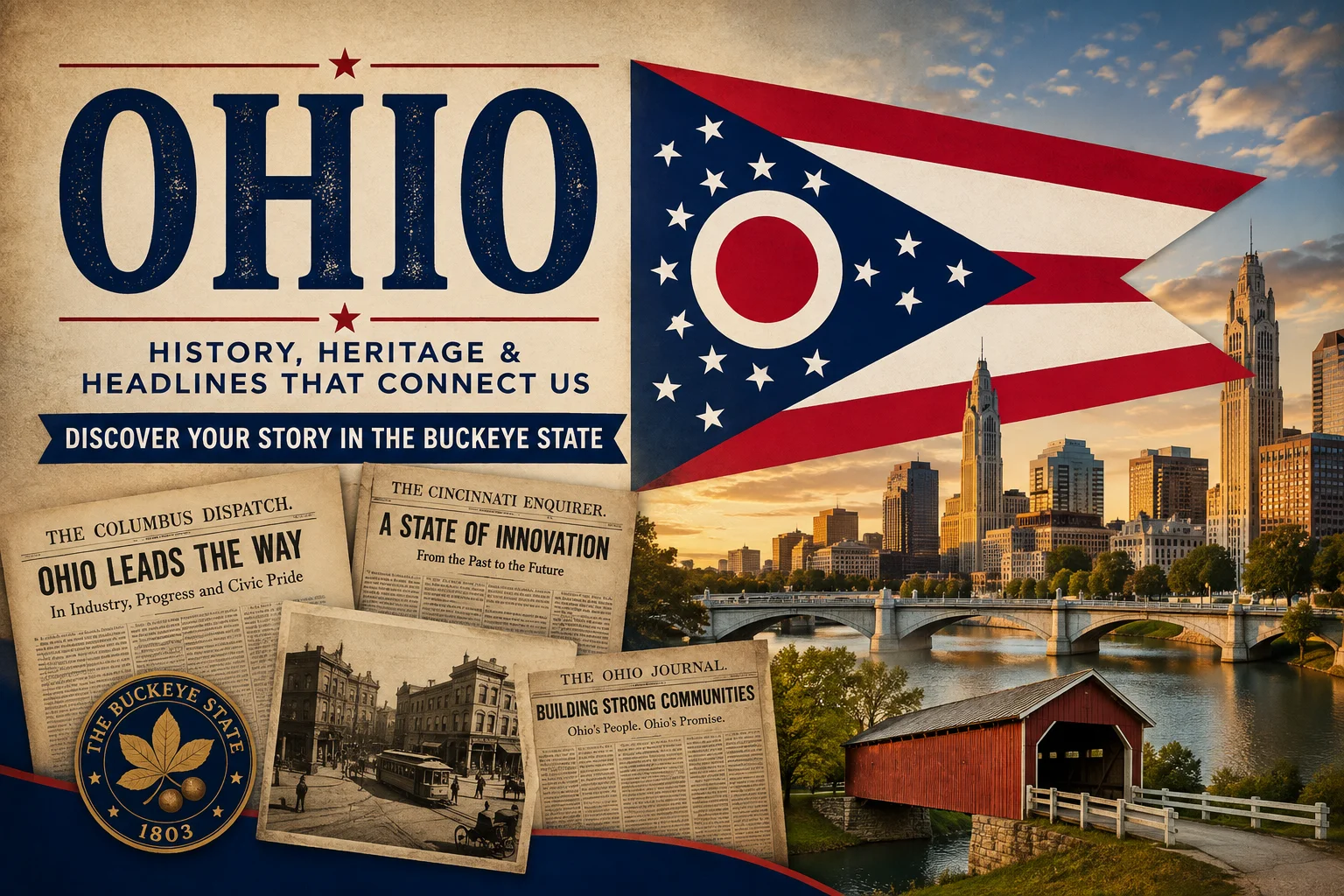 Ohio Newspaper Archives: Trace Family Movements, Stories, and Local Records