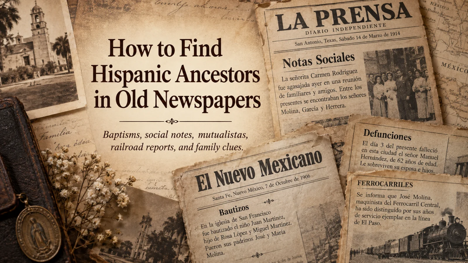 How to Find Hispanic Ancestors in Old Newspapers