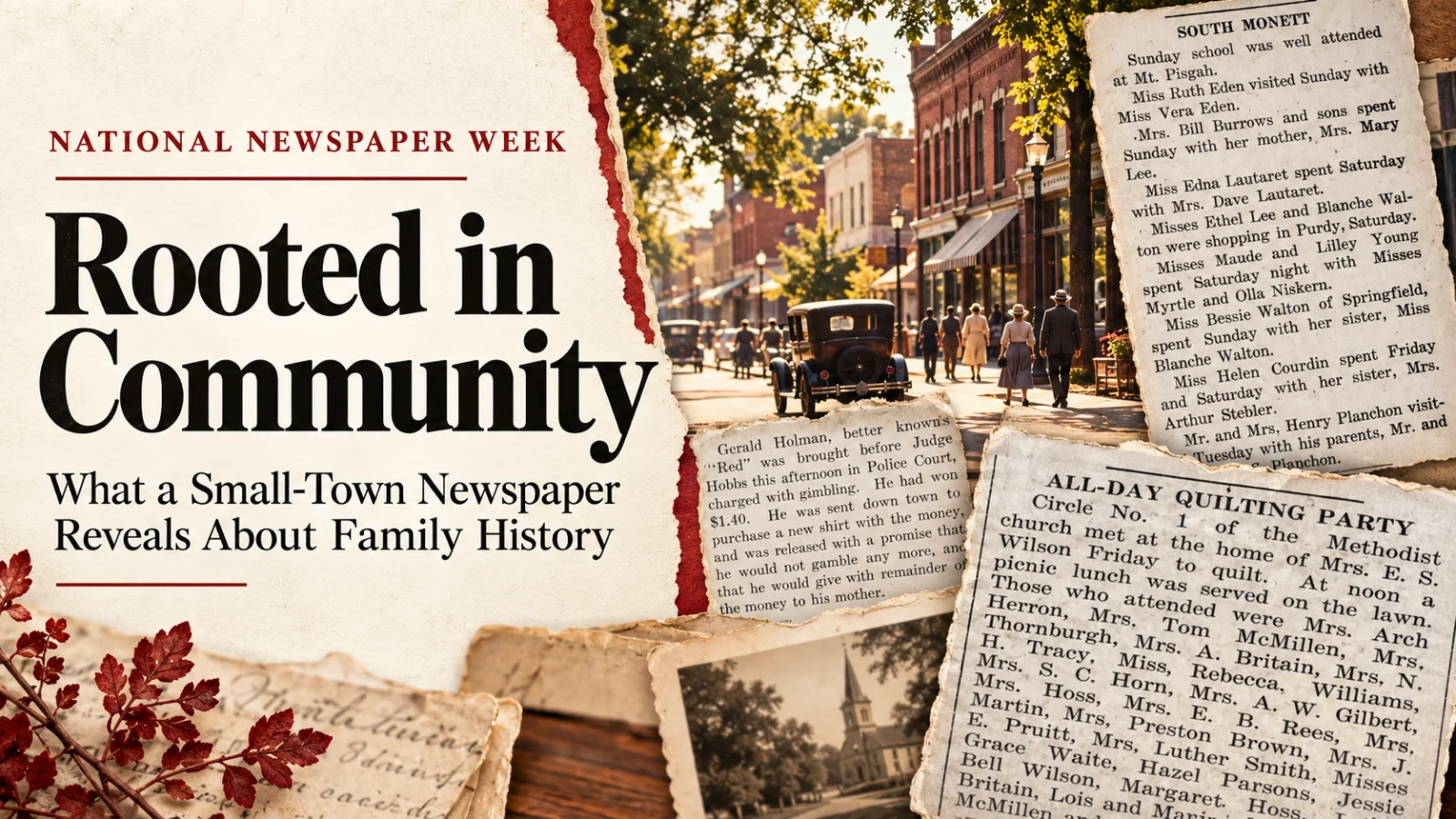 Why Small-Town Newspapers Matter for Family History