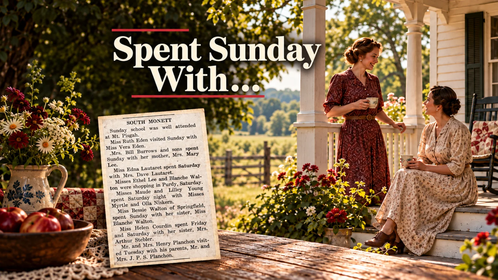How to Find Ancestors in Village News Columns in Old Newspapers